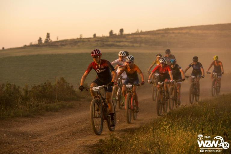 Ariane Lüthi leading the Elite women’s group at the 2018 FNB W2W. Photo: Dwayne Senior