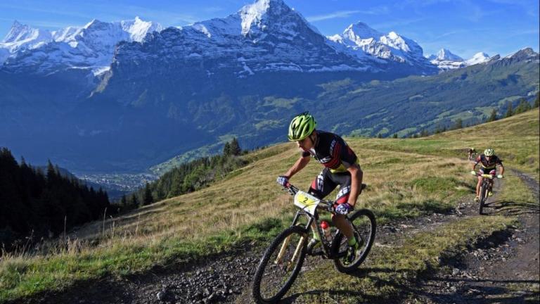 Multiple Bikers on the Hornli Trail [Swiss Epic]